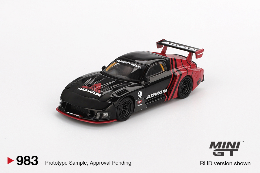 Mini GT 1/64 Mazda RX-7 LB-Super Silhouette Advan LHD