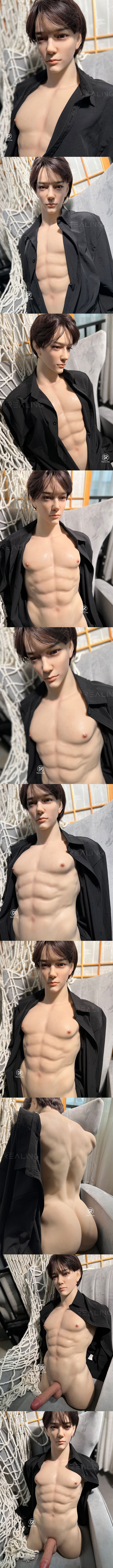 REALING 宇麟 男性半身擬真娃娃 矽膠頭+TPE身體 睿靈 silicone sex male doll