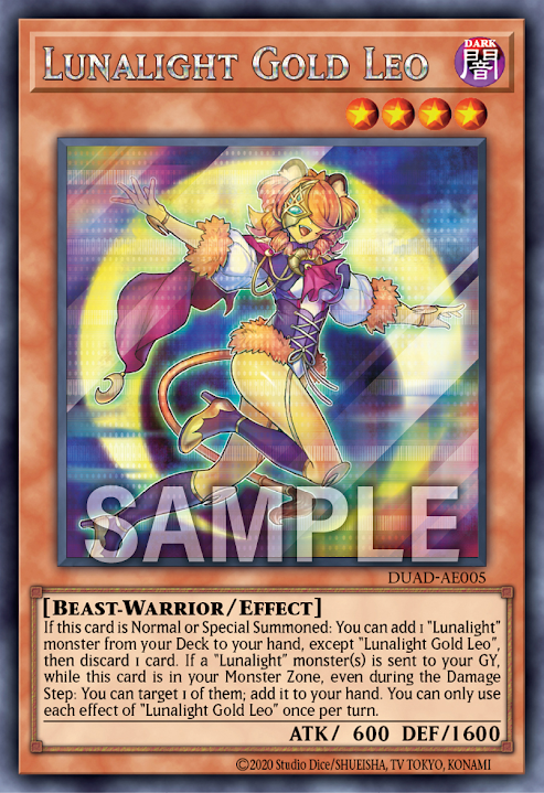 DUAD-AE005 (N/SER)Lunalight Gold Leo(月光金獅子)