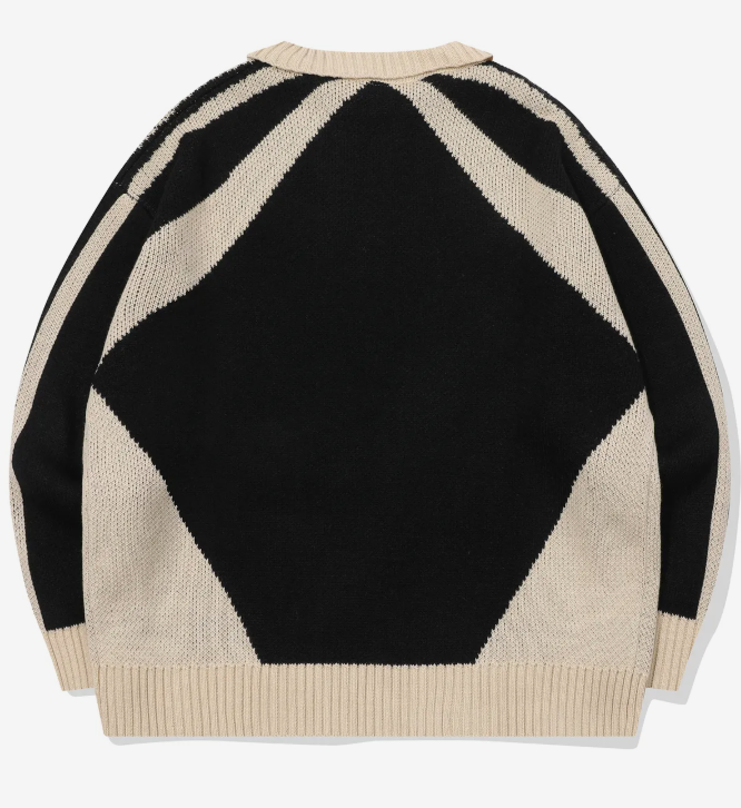 CPGN STUDIO / Racing Collar Pullover Knit / Black /  JUL25