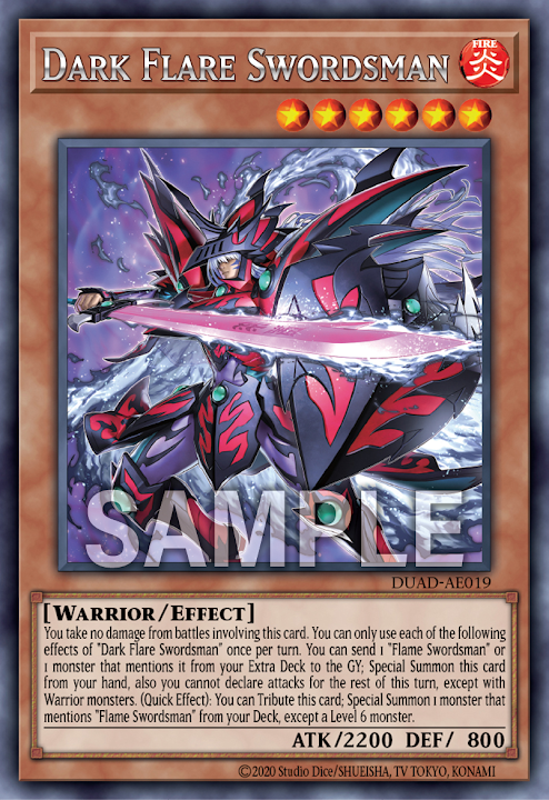 DUAD-AE019 (R)Dark Flare Swordsman(黑炎的劍士 黑炎劍士)