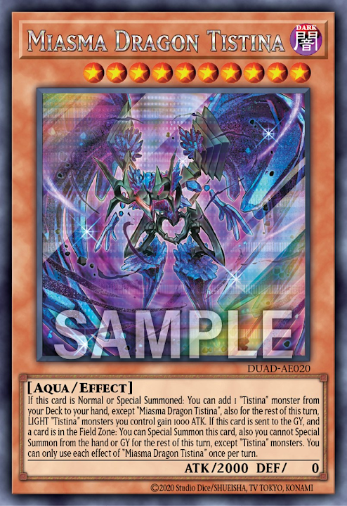 DUAD-AE020 (R/SER)Miasma Dragon Tistina(結瘴龍 緹斯緹那)