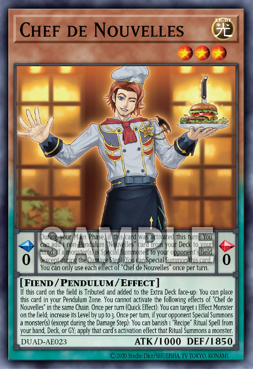 DUAD-AE023 Chef de Nouvelles(新潮廚師 主廚)