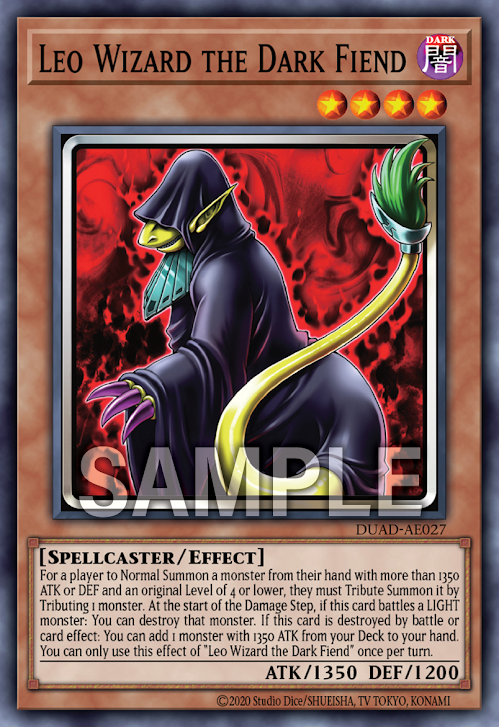 DUAD-AE027 Leo Wizard the Dark Fiend(黑之魔族 獅子男巫)