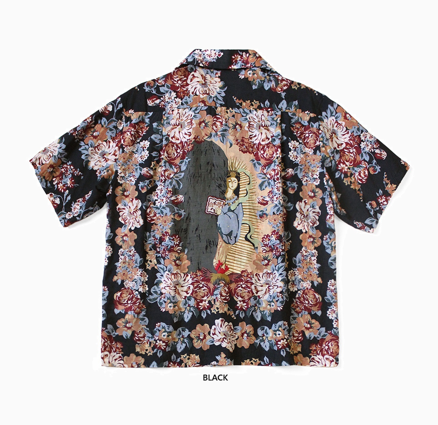 9/12 RE-STOCK: KAPITAL 2025 SILK RAYON CHAMPETRE PATTERN COLLAR ALOHA SHIRT S/S - PRE ORDER ITEM (預訂中)