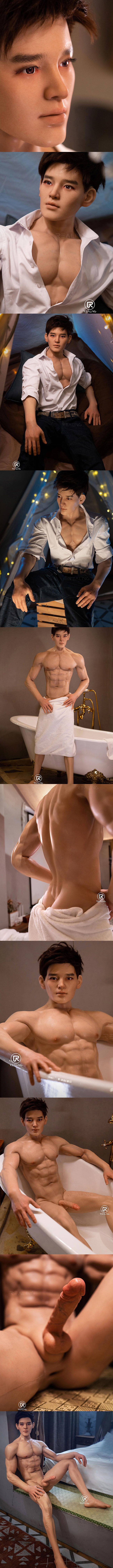 REALING 175cm 銘瑄 男性擬真娃娃 全矽膠材質 睿靈 silicone sex male doll