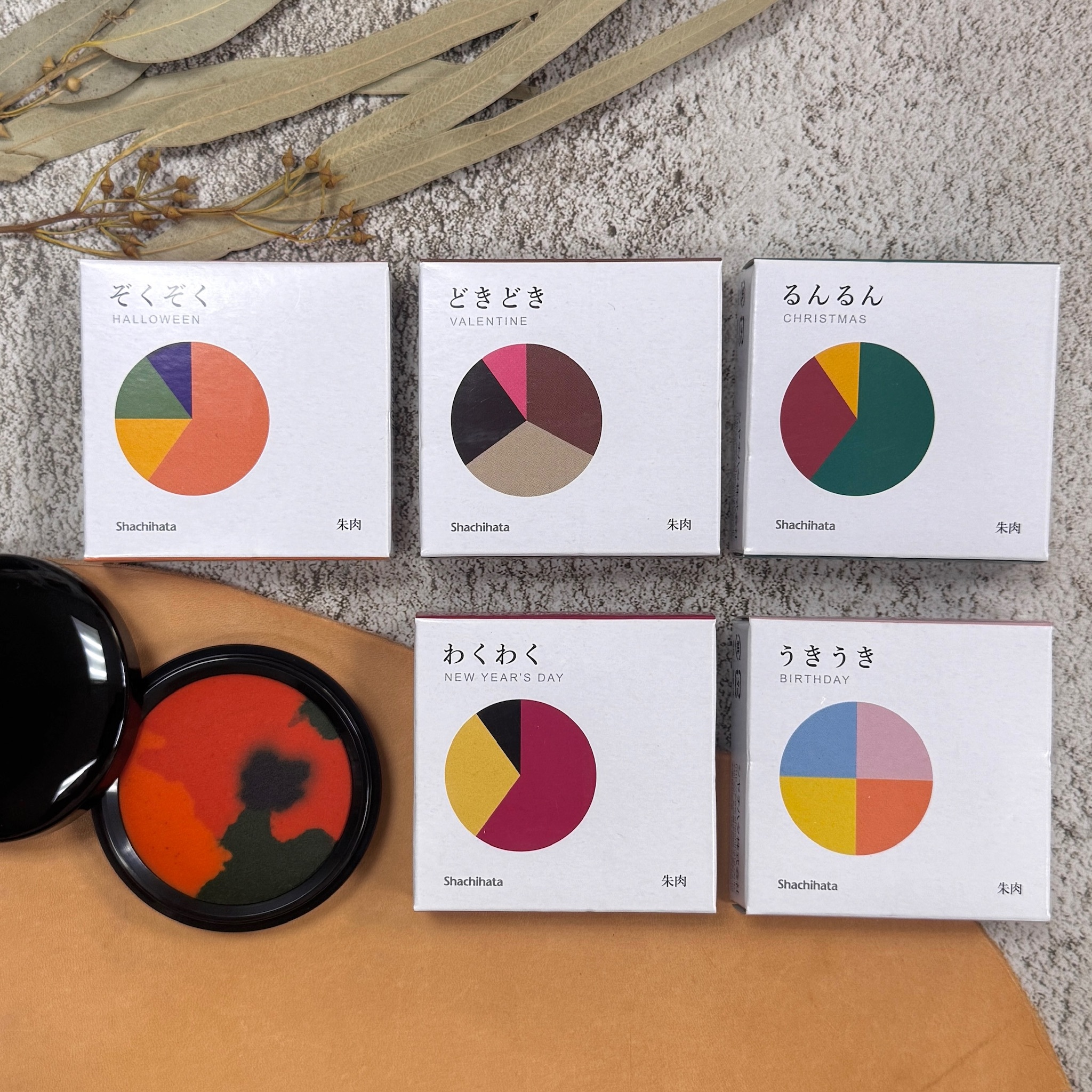 Shachihata ｜ 100週年紀念 手工複色朱肉印台 第四彈 我的色彩