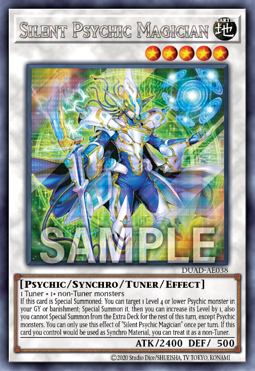 DUAD-AE038 (R/SER)Silent Psychic Magician(沉默超能魔術師)