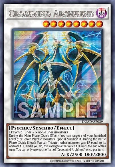 DUAD-AE039 (R/SER)Crossmind Archfiend(精神交錯惡魔)