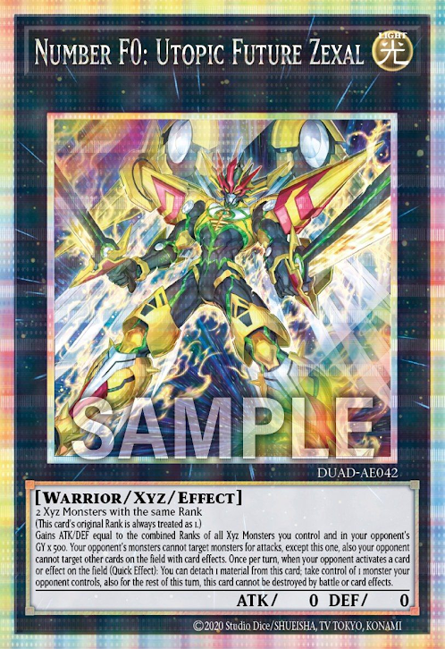 DUAD-AE042 (UR/PSER)Number F0: Utopic Future Zexal(FNo.0 未來皇 霍普ZEXAL)