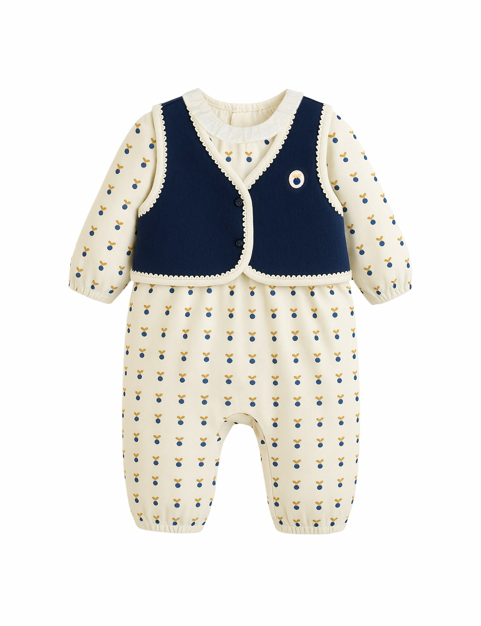 Moimoln☘︎25秋 小莓果連身衣+背心組