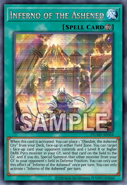 DUAD-AE064 (R/SER)Inferno of the Ashened(灰滅的劫火)