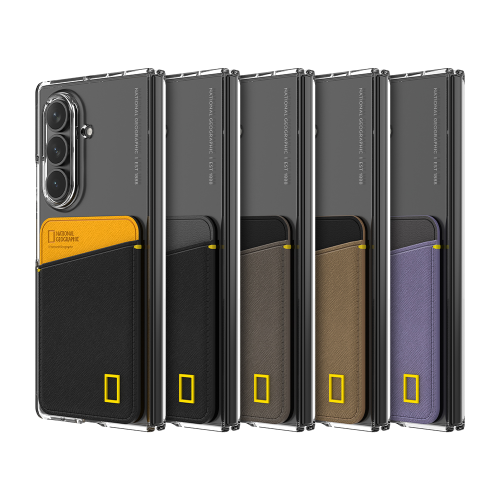 National Geographic - Card Pocket - Samsung Fold 7 Case 國家地理貼身透明插卡槽手機硬殼