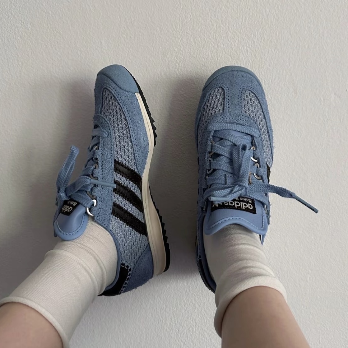 ADIDAS ORIGINALS SL76 x WALES BONNER 聯名 湖水藍 藍黑 霧藍 網布 休閒 男女鞋 IH3262