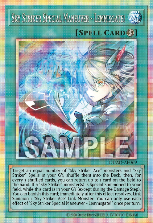 DUAD-AE069 (SR/PSER)Sky Striker Special Maneuver - Lemnisgate!(閃刀亞式 雷能思之門)