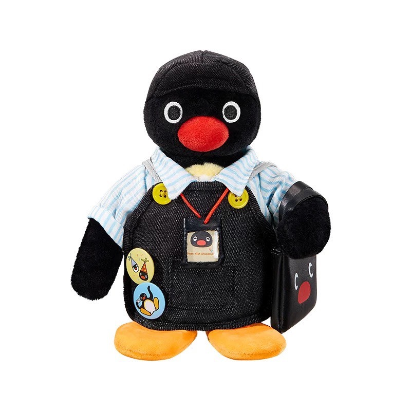 PINGU 企鵝家族 45週年 機智店長 毛絨玩偶