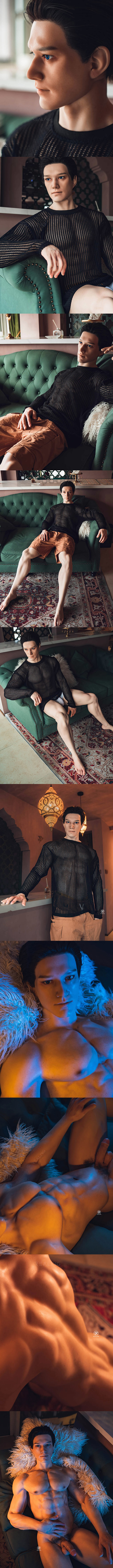 REALING 180cm 逍遙 男性擬真娃娃 全矽膠材質 睿靈 silicone sex male doll