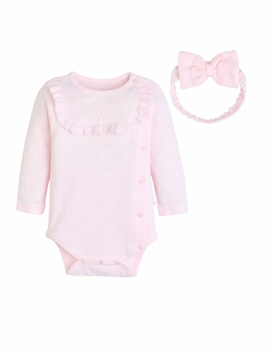 Moimoln☘︎25秋 愛心提花連身衣(含頭飾)