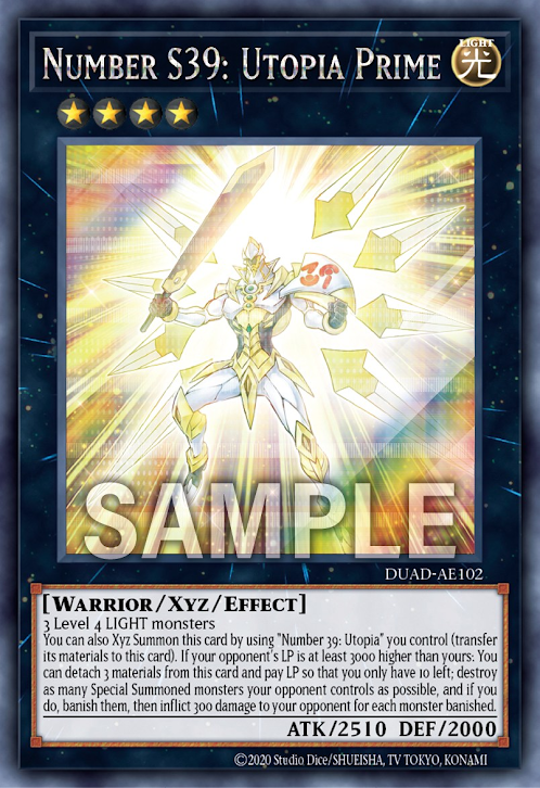 DUAD-AE102 (SR/SER)Number S39: Utopia Prime(SNo.39 希望皇 霍普一)