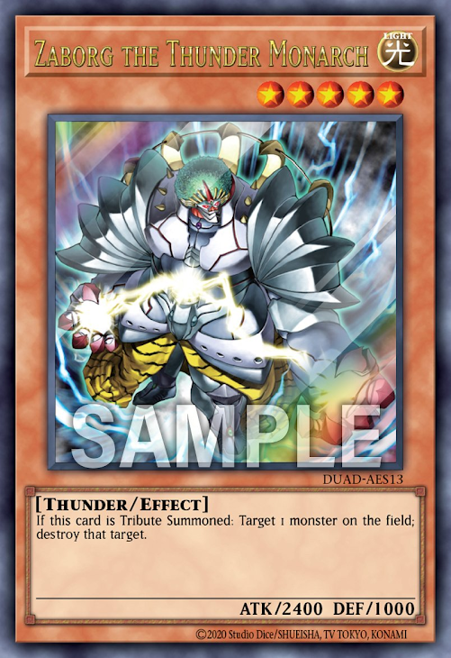 DUAD-AES13 (UR)Zaborg the Thunder Monarch(雷帝 扎博爾格)