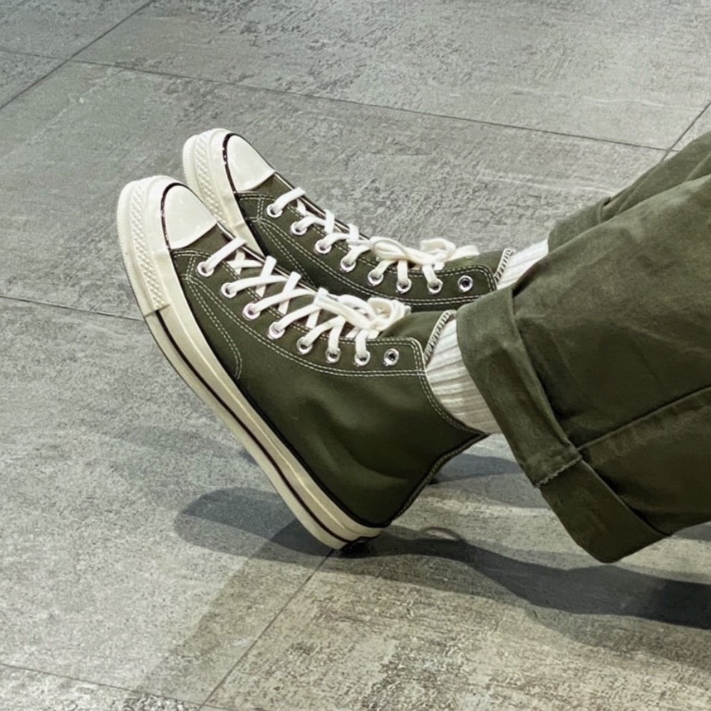 CONVERSE CHUCK 70 軍綠 高筒 休閒 帆布鞋 171565C
