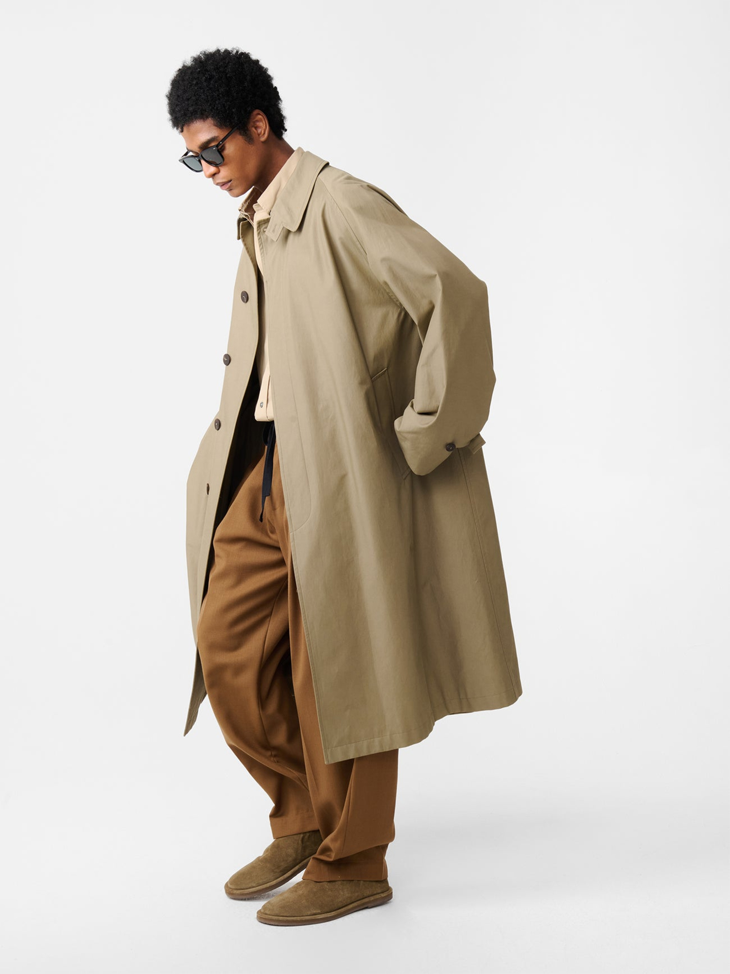 Studio Nicholson Crowe Coat Dark Dusk