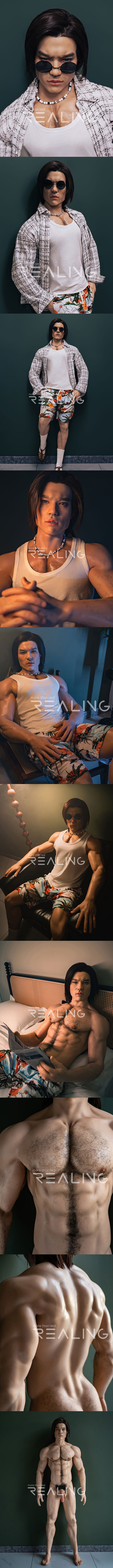 REALING 180cm 利奧波德 男性擬真娃娃 全矽膠材質 睿靈 silicone male sex doll