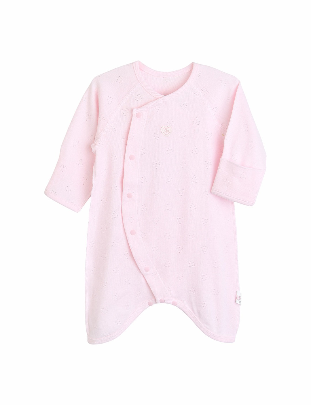 Moimoln☘︎25秋 新生兒愛心提花連身衣