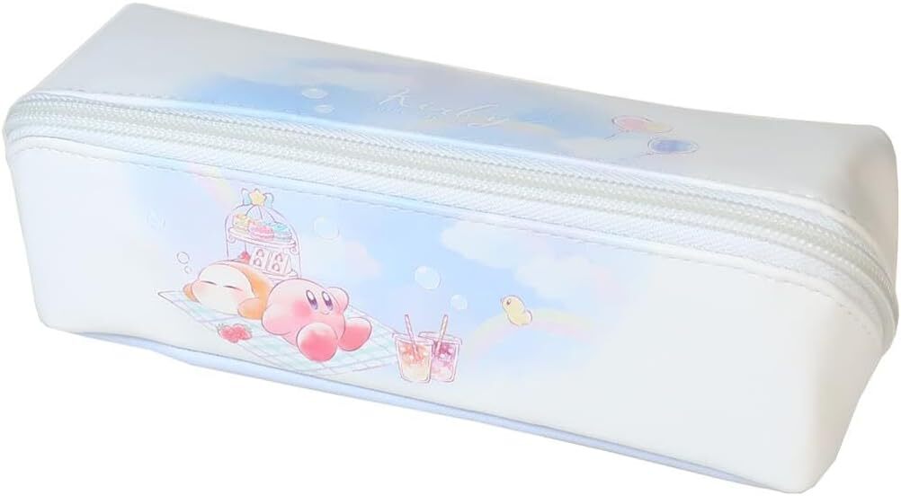 星之卡比全開兩格式皮革收納包