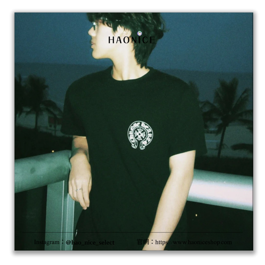 【HAO NICE】100%正品 CHROME HEARTS 潮流精品🔥經典LOGO漸變十字花短袖 短T