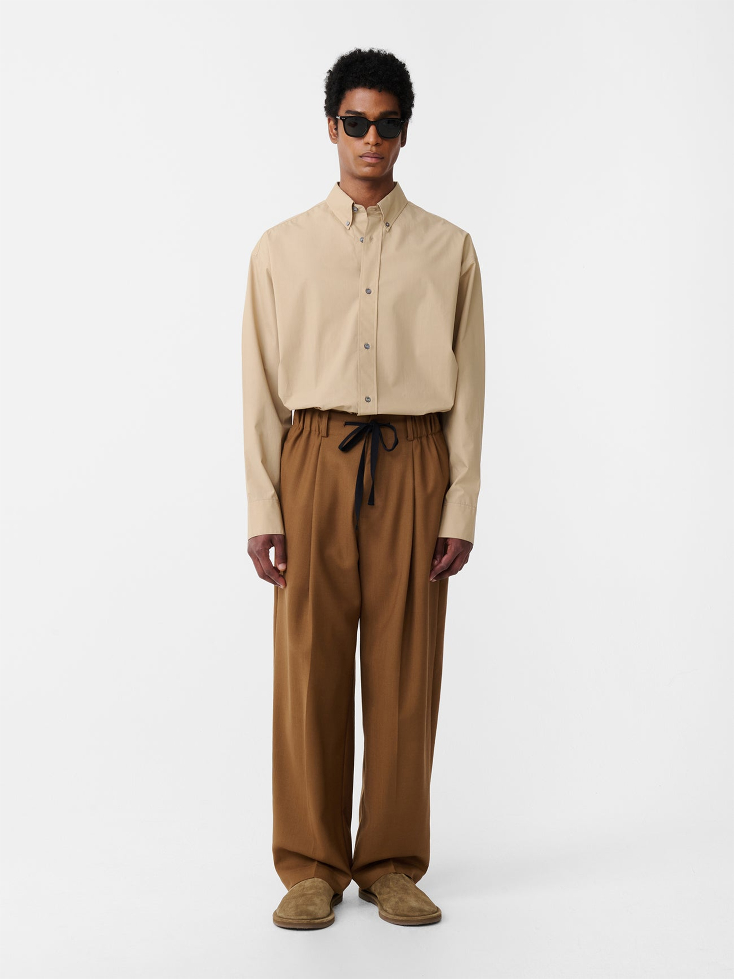 Studio Nicholson Noam Pant Heritage Wool Tabacco Studio Nicholson Noam Pant Heritage Wool Tabacco