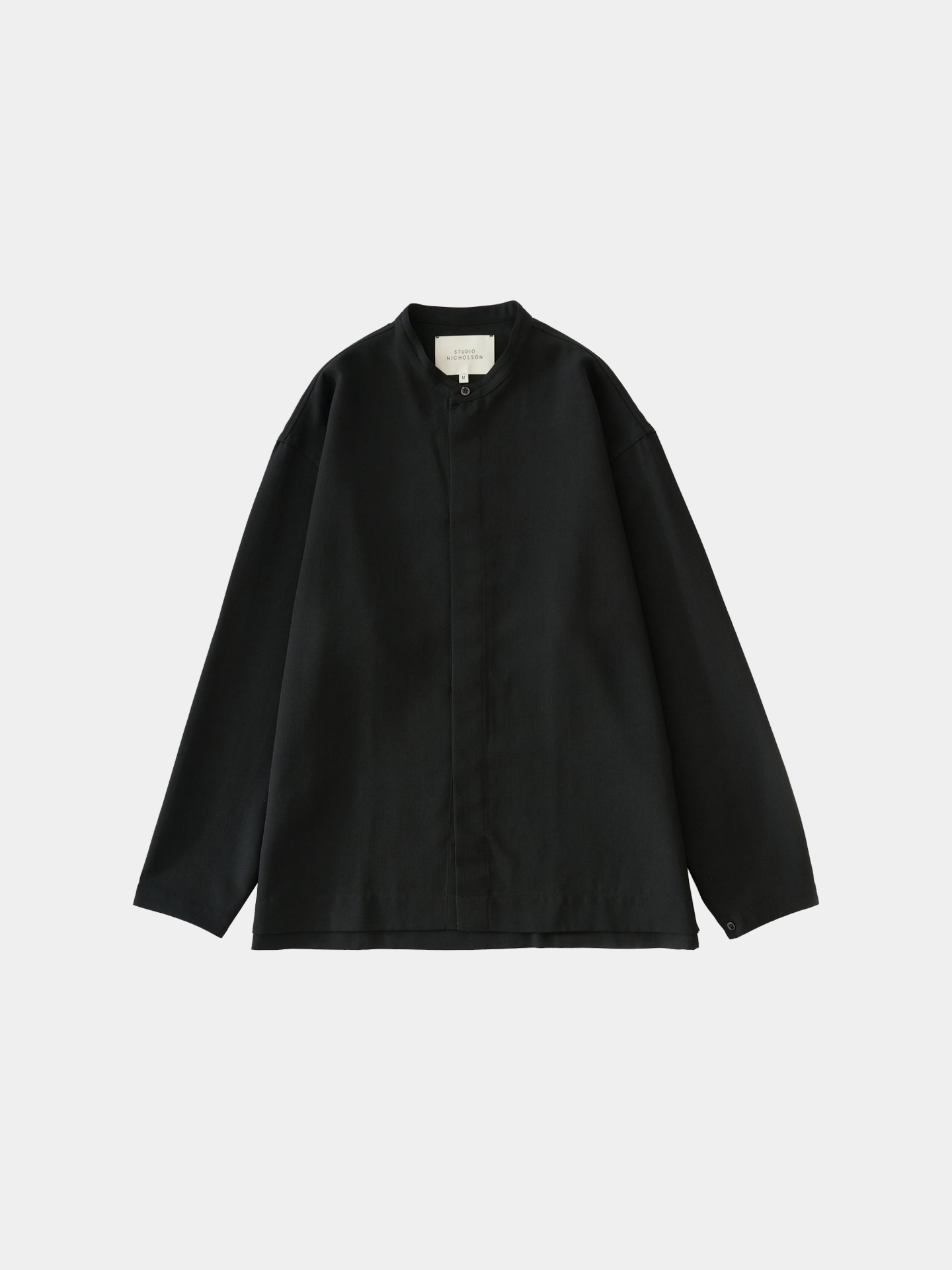今季完売 美品 STUDIO NICHOLSON ギャザーブラウス GREY 0 STUDIO NICHOLSON / LYOCELL SILK STRIPE BOXY OVERSIZED SHIRT | THE
