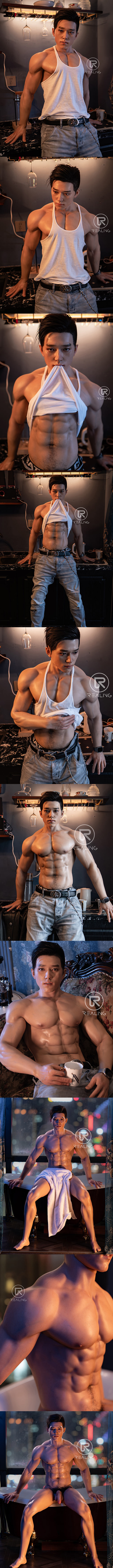 REALING 180cm 瀟涵 男性擬真娃娃 全矽膠材質 睿靈 silicone male sex doll