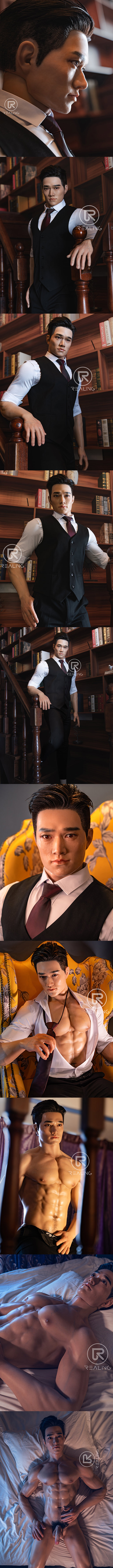 REALING 180cm 寶繁 男性擬真娃娃 全矽膠材質 睿靈 silicone male sex doll