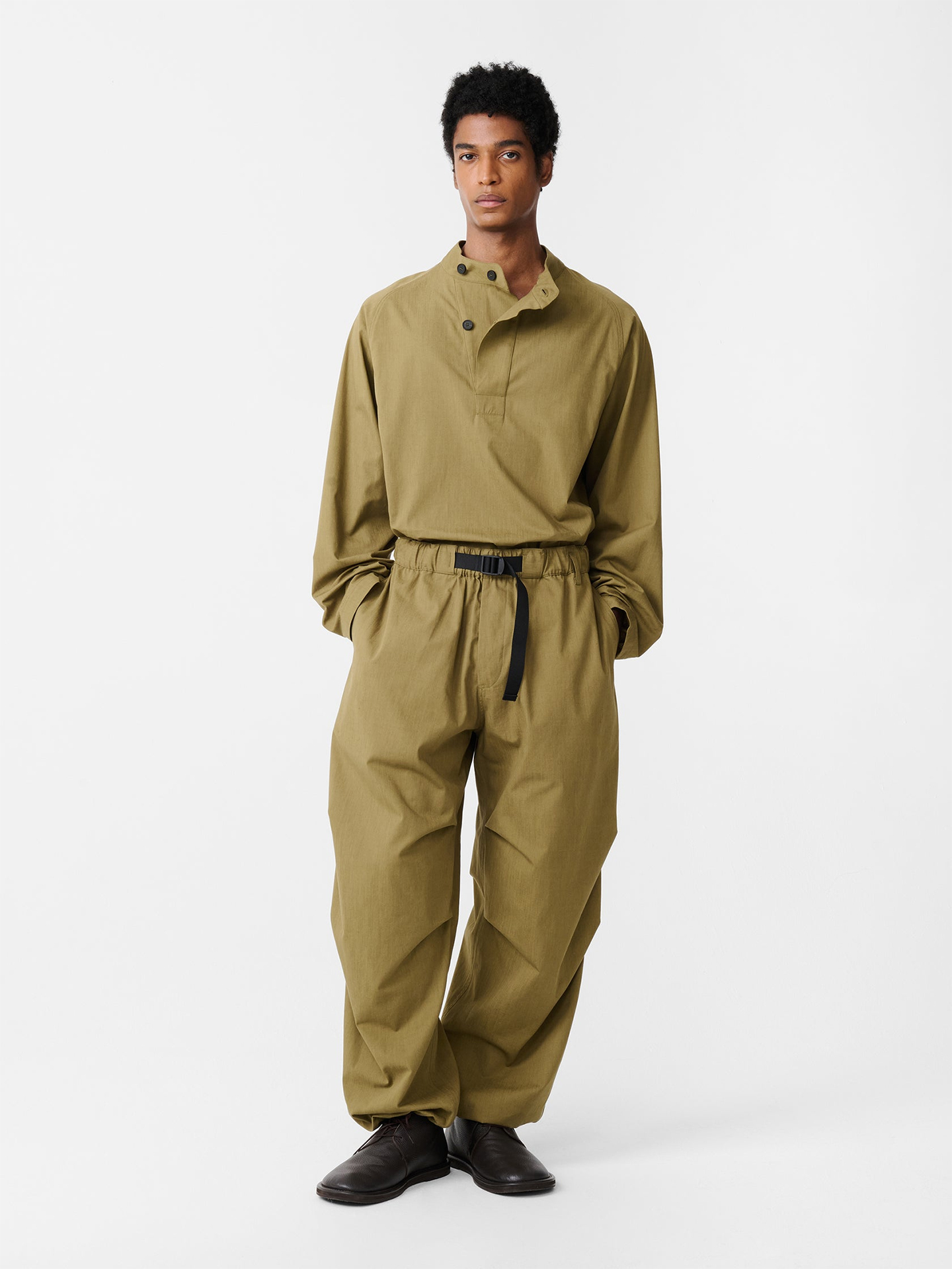 Studio Nicholson Caro Belted Pant Military Green