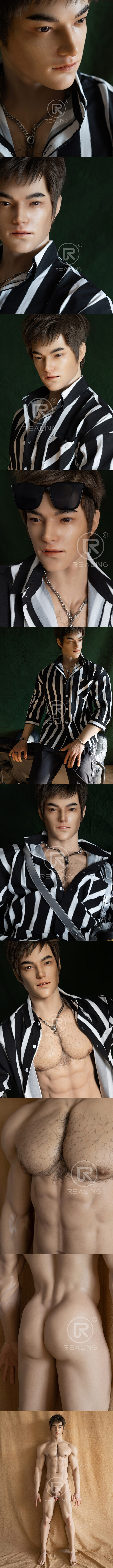REALING 180cm 洛宸 男性擬真娃娃 全矽膠材質 睿靈 silicone male sex doll