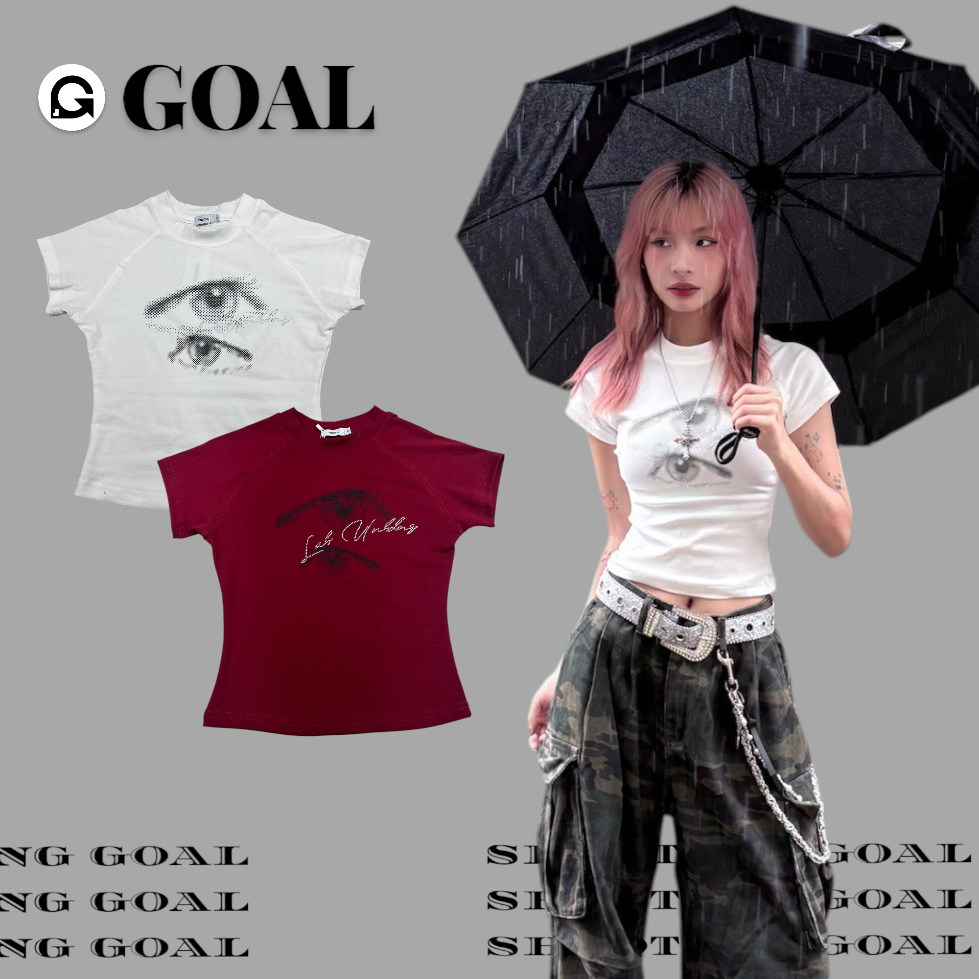 (GOAL) 甜酷修身短版上衣 057 UNBD