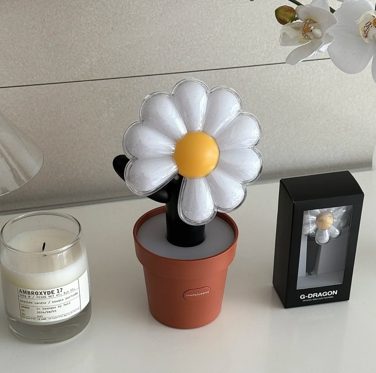 現貨供應🌼G-DRAGON GD 權志龍 周邊 官方應援燈棒 盆栽