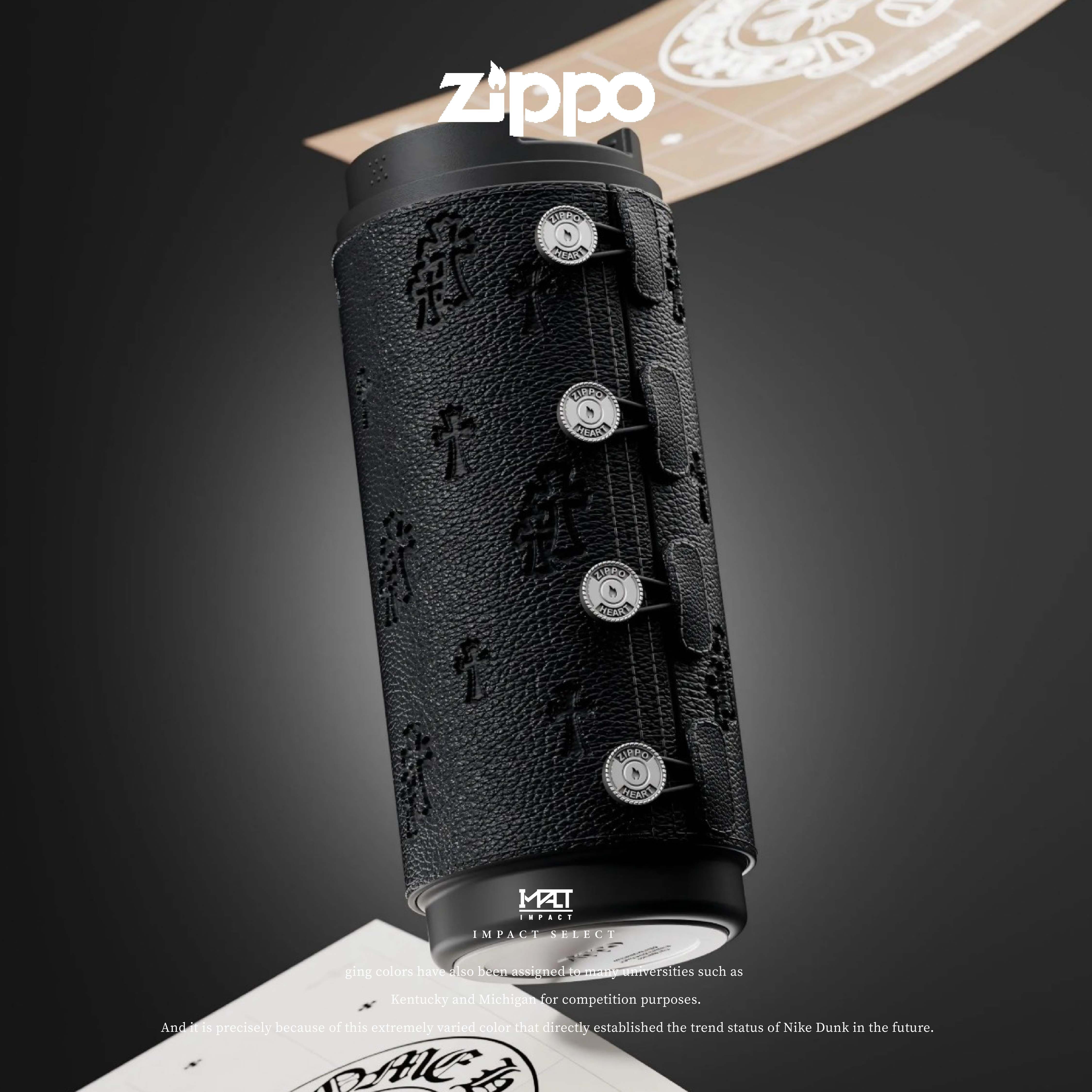 Zippo  黑武士 克羅心 十字架 皮套 保溫杯 咖啡杯 316不銹鋼 便攜 情侶水杯 男女