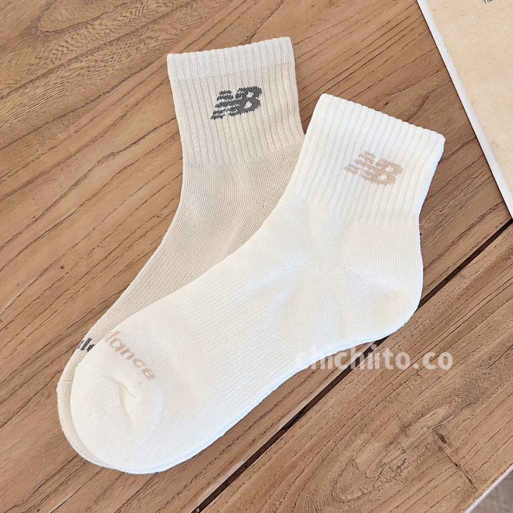 New Balance light beige socks