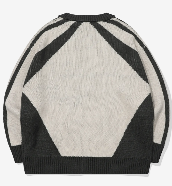 CPGN STUDIO / Racing Collar Pullover Knit / Cream /  JUL25