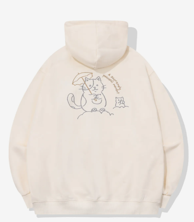 CPGN STUDIO / Peace Moment Embroidered Hooded Zip-Up / Cream /  JUL25