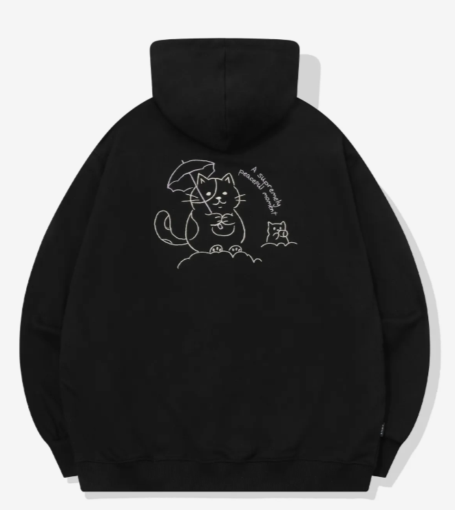 CPGN STUDIO / Peace Moment Embroidered Hooded Zip-up / Black /  JUL25