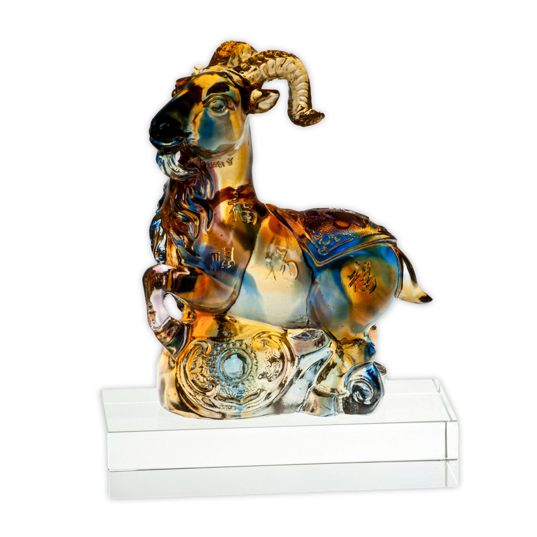 招財福羊琉璃擺飾｜吉祥寓意家居開運精品 收藏送禮推薦