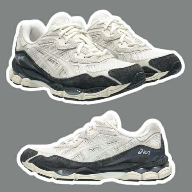 Asics Gel-NYC 灰白 藍刺繡 1203a383-025