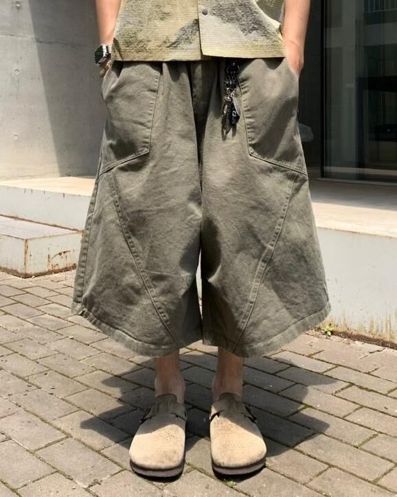 洗水淨色短褲 P3142