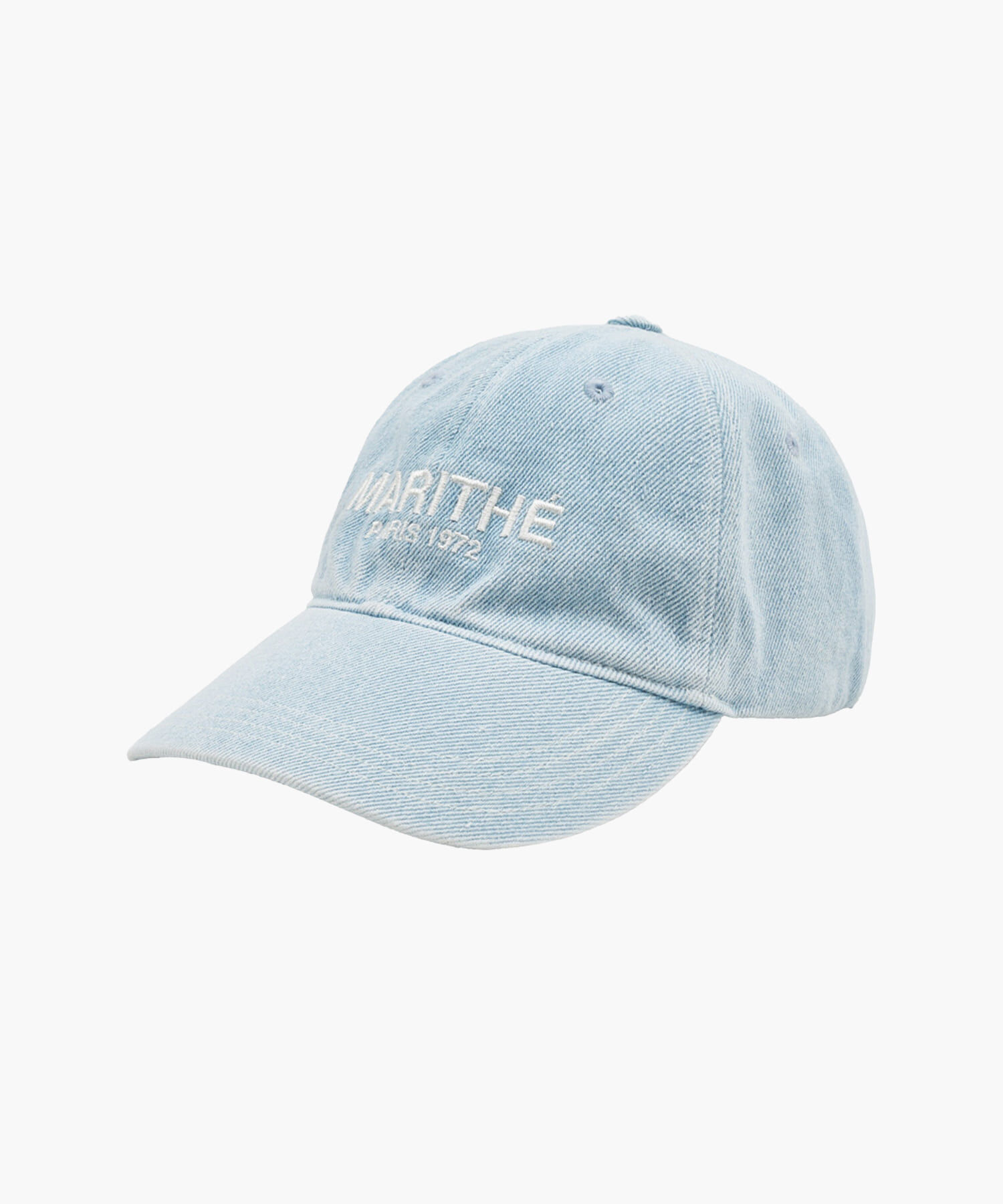 (現貨) MARITHÉ FRANÇOIS GIRBAUD DENIM WASHING LOGO BALL CAP light blue｜MFG44CHG105LBL