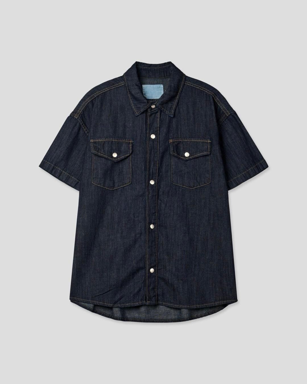 淨色短袖牛仔恤衫 S2335