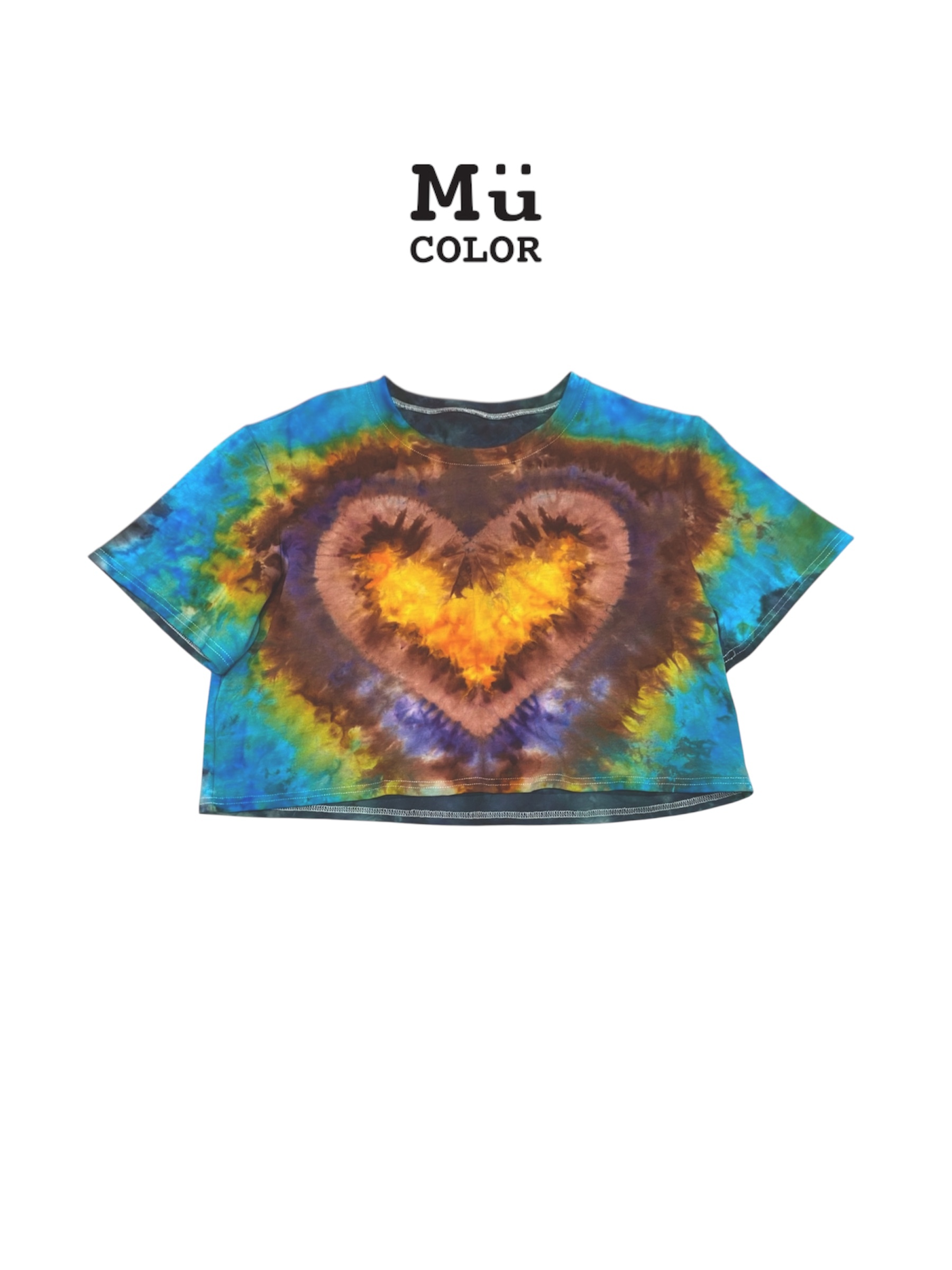 慕慕卡樂 / 鋼鐵心--冰染短版Ｔ