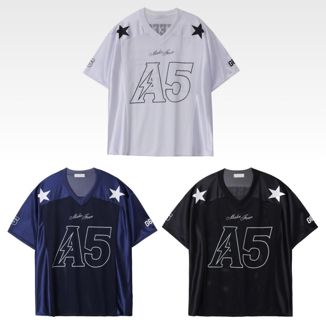 V領數字短袖Tee T5748